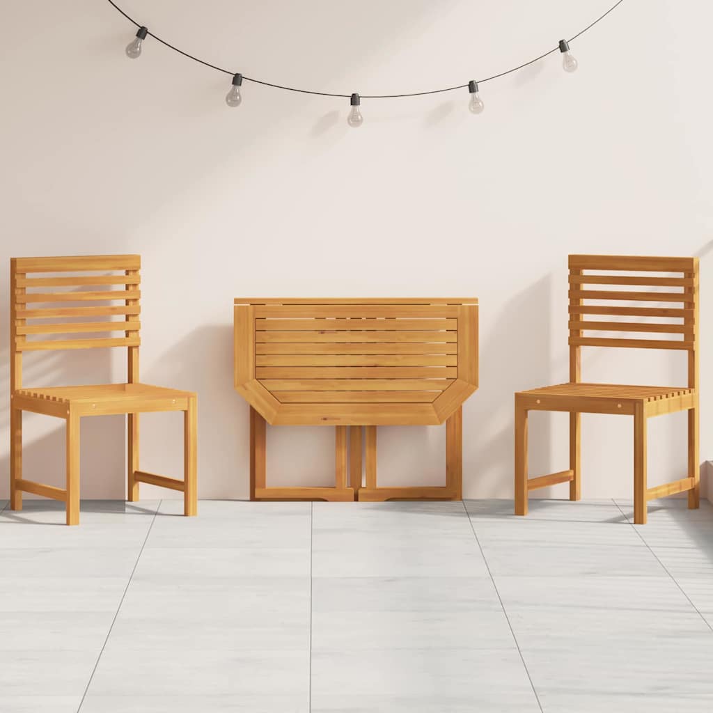 3-teiliges Garten-Bistro-Set - aus robustem Akazienholz